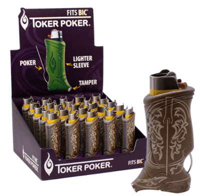 TOKER POKER By MAPLE&CRAFT : Cowboy Boot Poker (Bic-Sleeve)