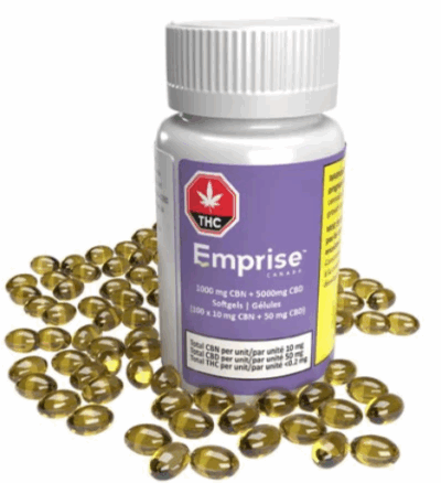 EMPRISE CANADA : 6,000mg CBD Softgels (60x100mg)