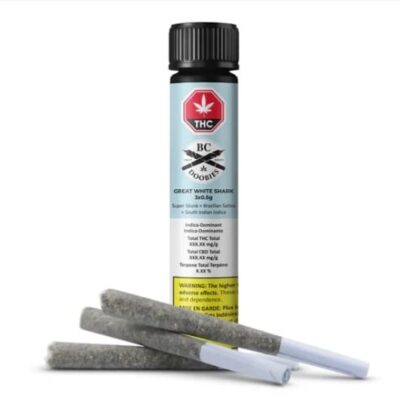 BC DOOBIES : Great White Shark Pre-Rolls (3x0.5g)