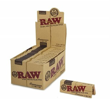 SMOKE ARSENAL : 1/4'' Raw Connoisseur Rolling Papers